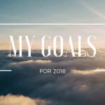 My Goals for 2016