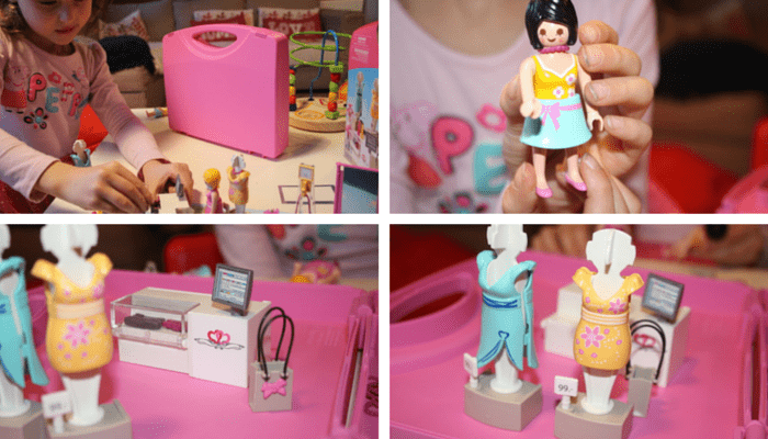 Playmobil Carrying Case Shop collage 5