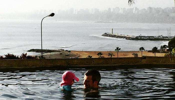 Swimming Pool On The Coast in Lima Peru