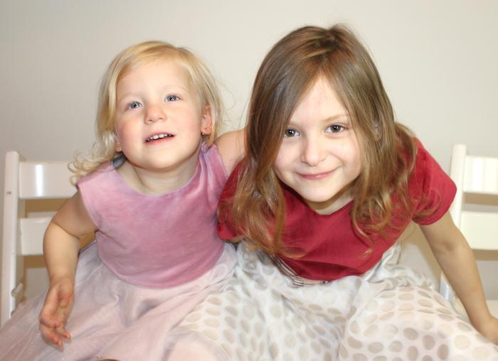 My daughters modelling MyTwirl dresses