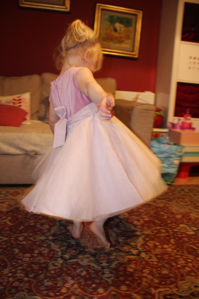 Sienna testing MyTwirl Isabelle dress