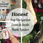 Honest Pop Up Garden Event in South Bank London