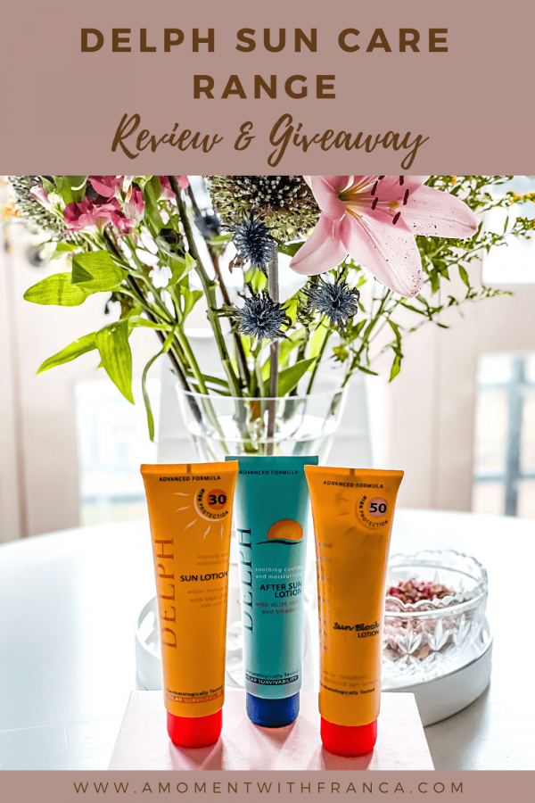 Delph Sun Care Range Review • A Moment With Franca
