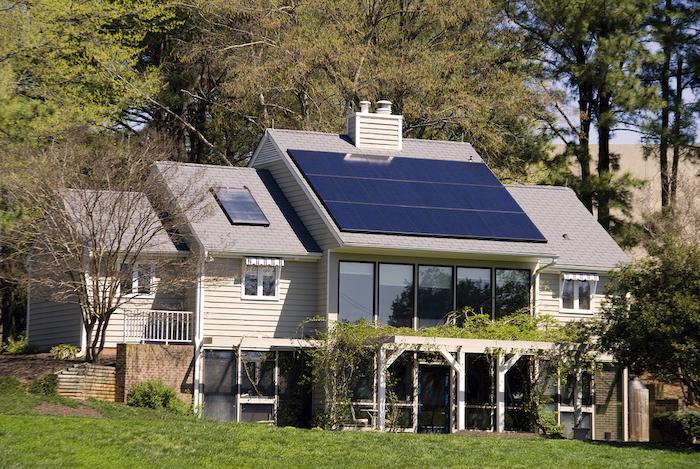A completely solar energy powered research home.