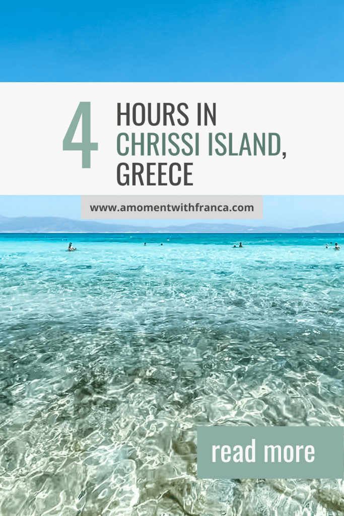 4 Great Hours in Chrissi Island Greece