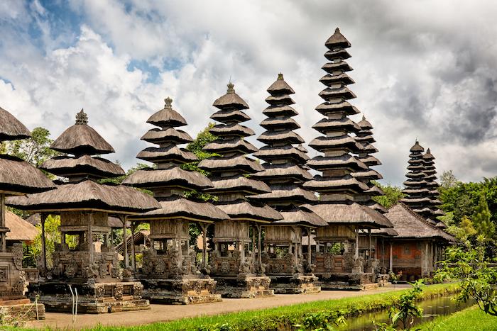 panoramic view of royal temple Taman Ayun, Mengwi, Bali, Indonesia