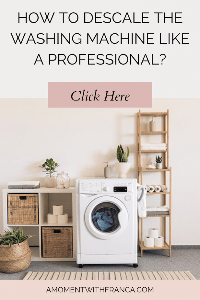 How to Descale the Washing Machine Like a Professional? • A Moment With