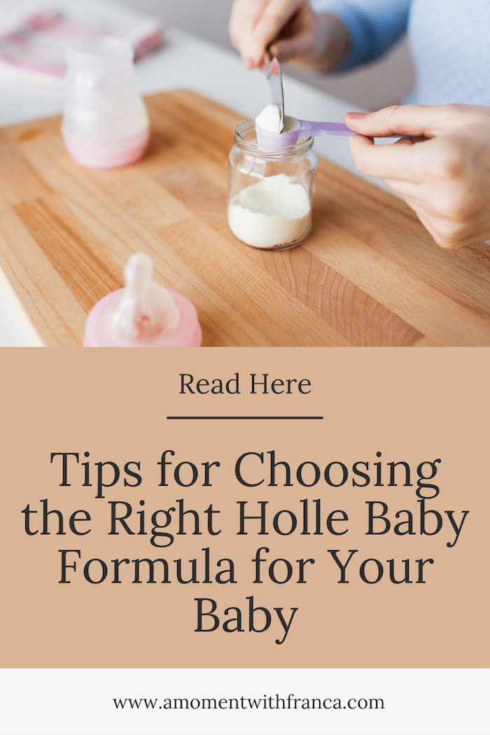 Tips for Choosing the Right Holle Baby Formula for Your Baby