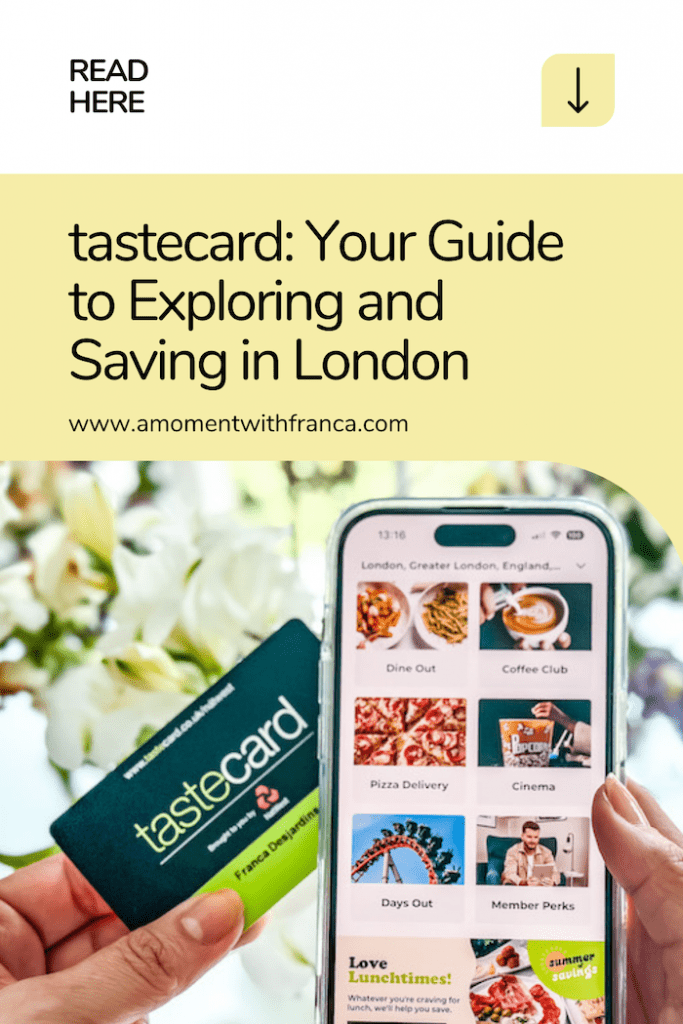 tastecard Your Handy Guide to Exploring and Saving in London • A