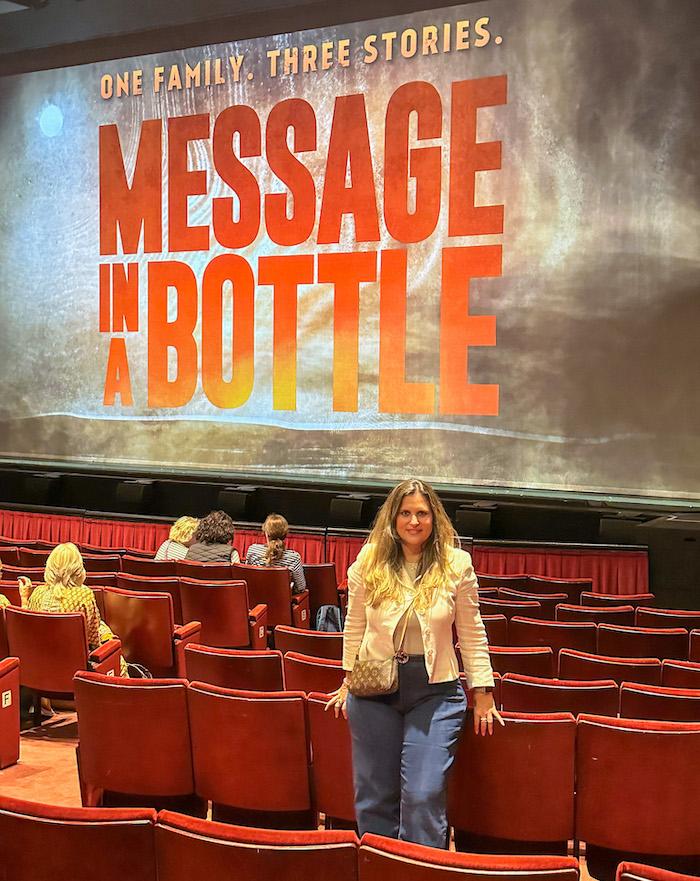 Message In a Bottle - Franca With the stage as a background