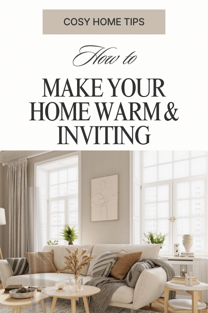 Cosy Home Tips Make Your Home Warm & Inviting Pinterest Pin