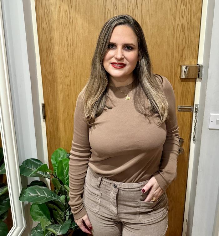 Cotton Traders Coffee Long Sleeve Crew Neck Base Layer Top