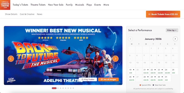 Back to the Future The Musical - Official London Theatre Tickets
