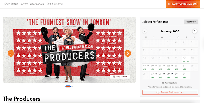 The Producers Musical London Review | Official London Theatre