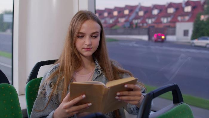 Teen on a bus