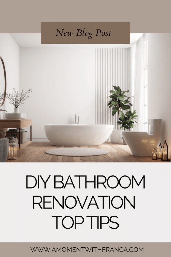 DIY bathroom renovation? Here are some top tips Pinterest Pin