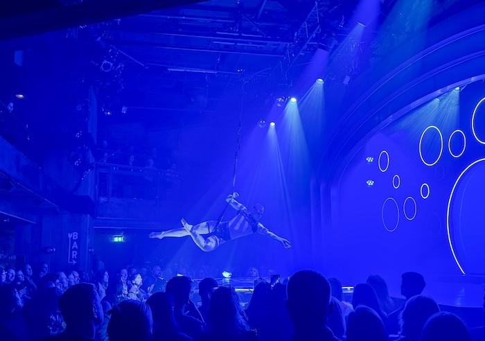 Sabrage - Circus section which was part of the show