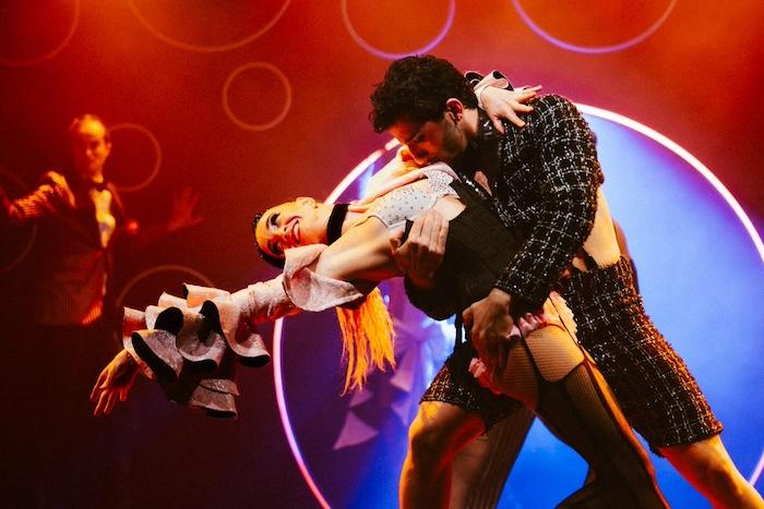 Sabrage - cabaret section which was part of the show