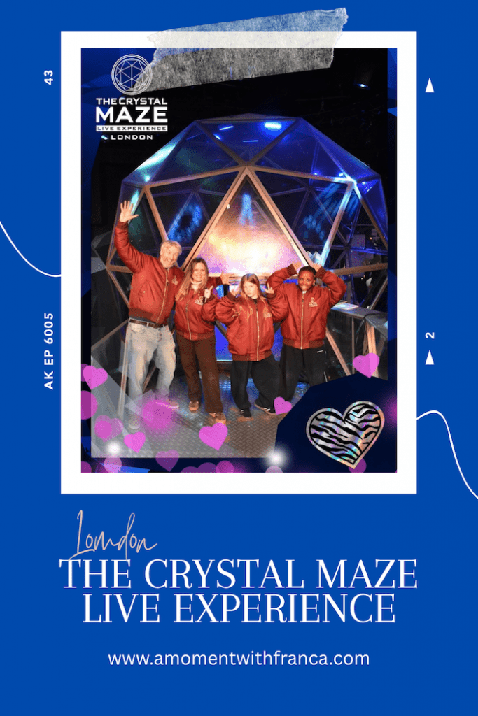 The Crystal Maze LIVE Experience London Pinterest Pin