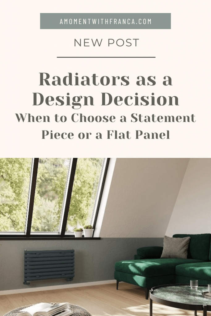 Radiators as a Design Decision: When to Choose a Statement Piece or a Flat Panel Pinterest Pin